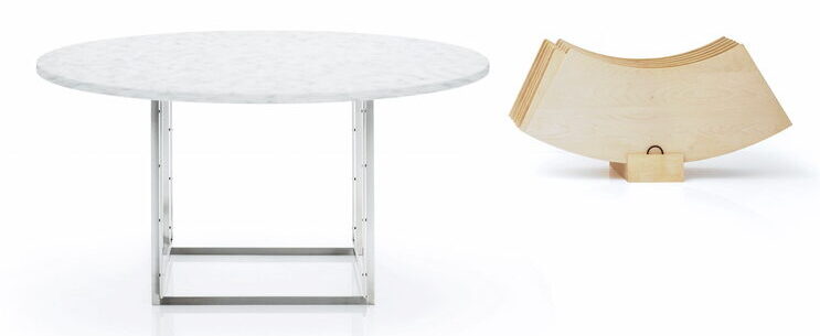 Model: PK54A Udførelse: marmor, ahorntræ,stål Designer: Poul Kjærholm Designår: 1963 Product: PK54A Finish: marble, maple, steel Designer: Poul Kjærholm Year of design: 1955 Modell: PK54A Ausführung: Marmor, Ahorn, Stahl Designer: Poul Kjærholm Designjahr: 1955