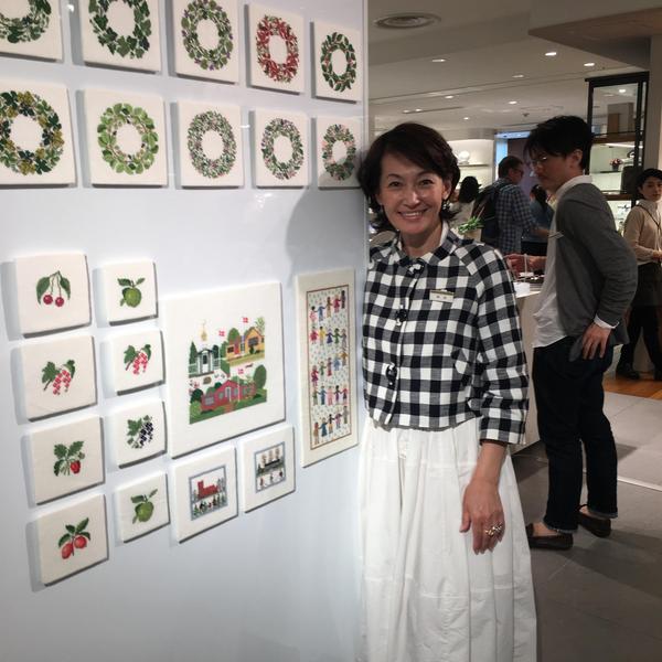 岡田美里さんとデンマーク刺繍を作るワークショップ
