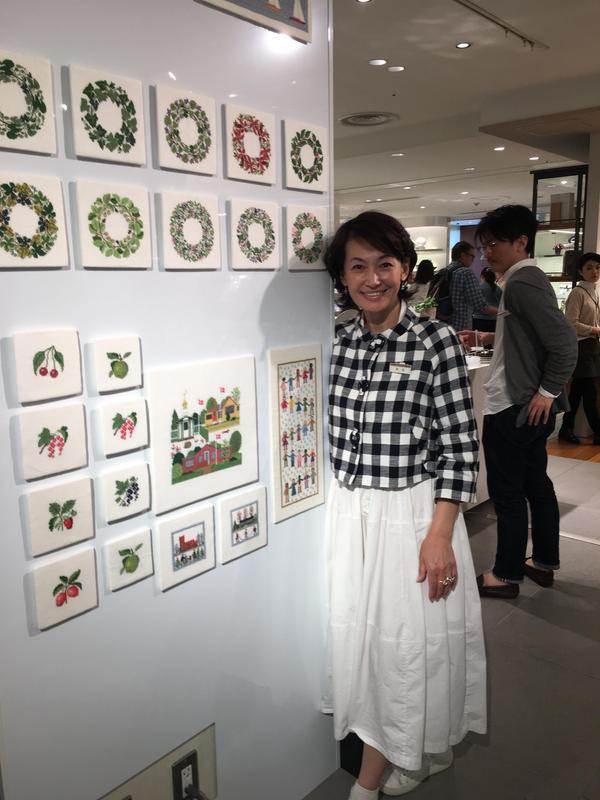 岡田美里さんとデンマーク刺繍を作るワークショップ