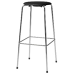 DOT™ Black coloured ash,Chrome base,4legs