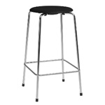 DOT™ Black coloured ash,Chrome base,4legs